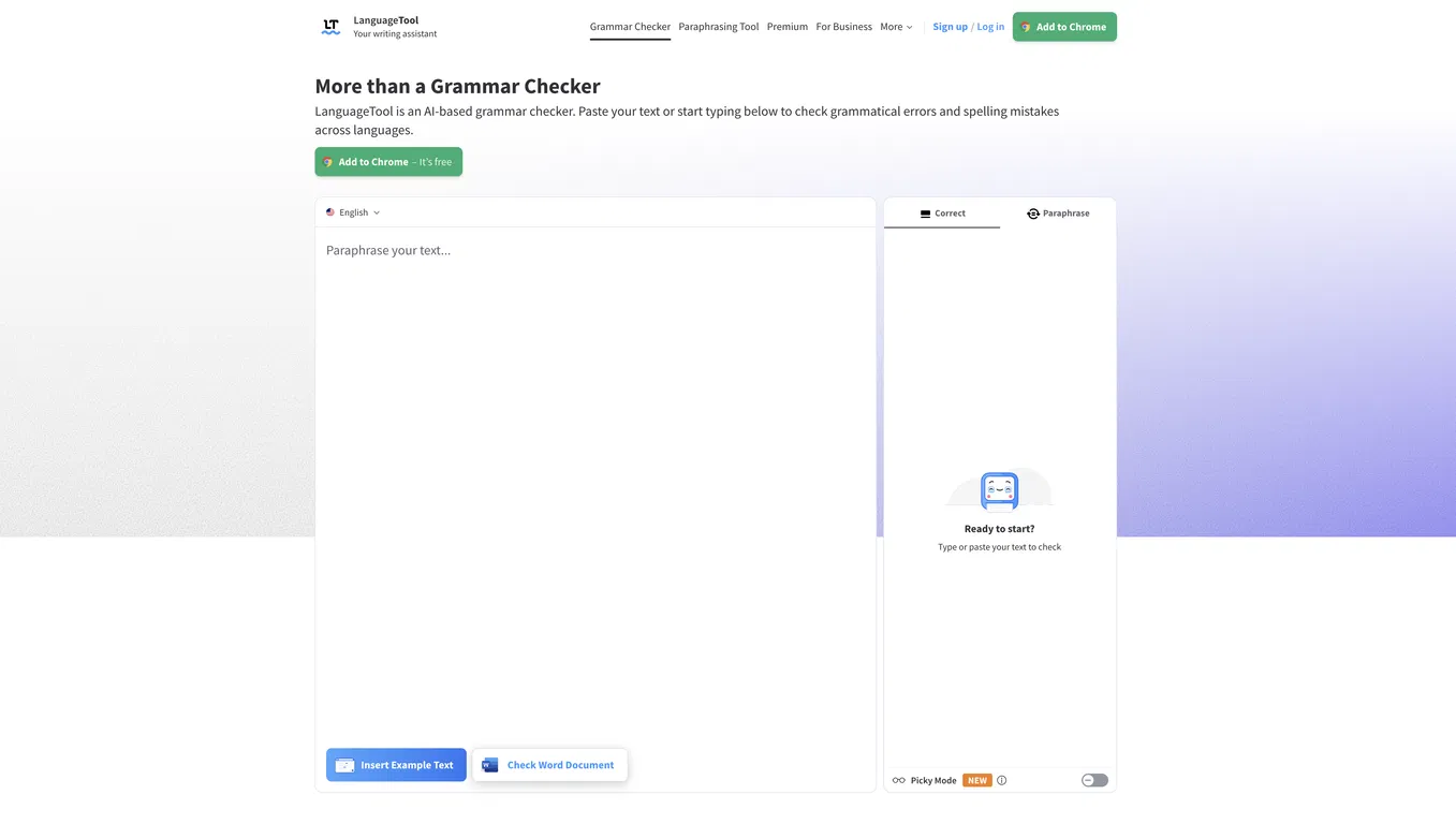 LanguageTool screenshot