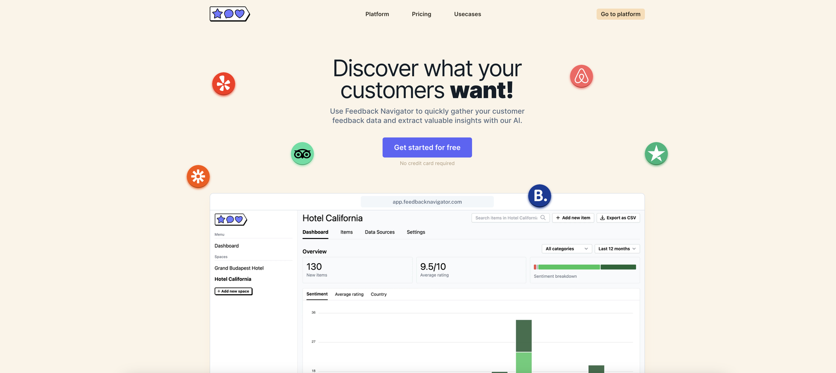 Feedback Navigator screenshot