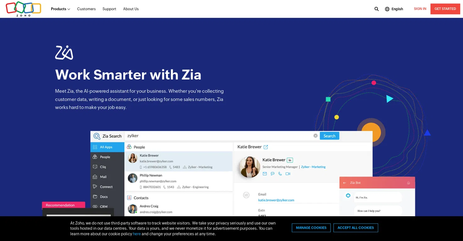 Zia screenshot