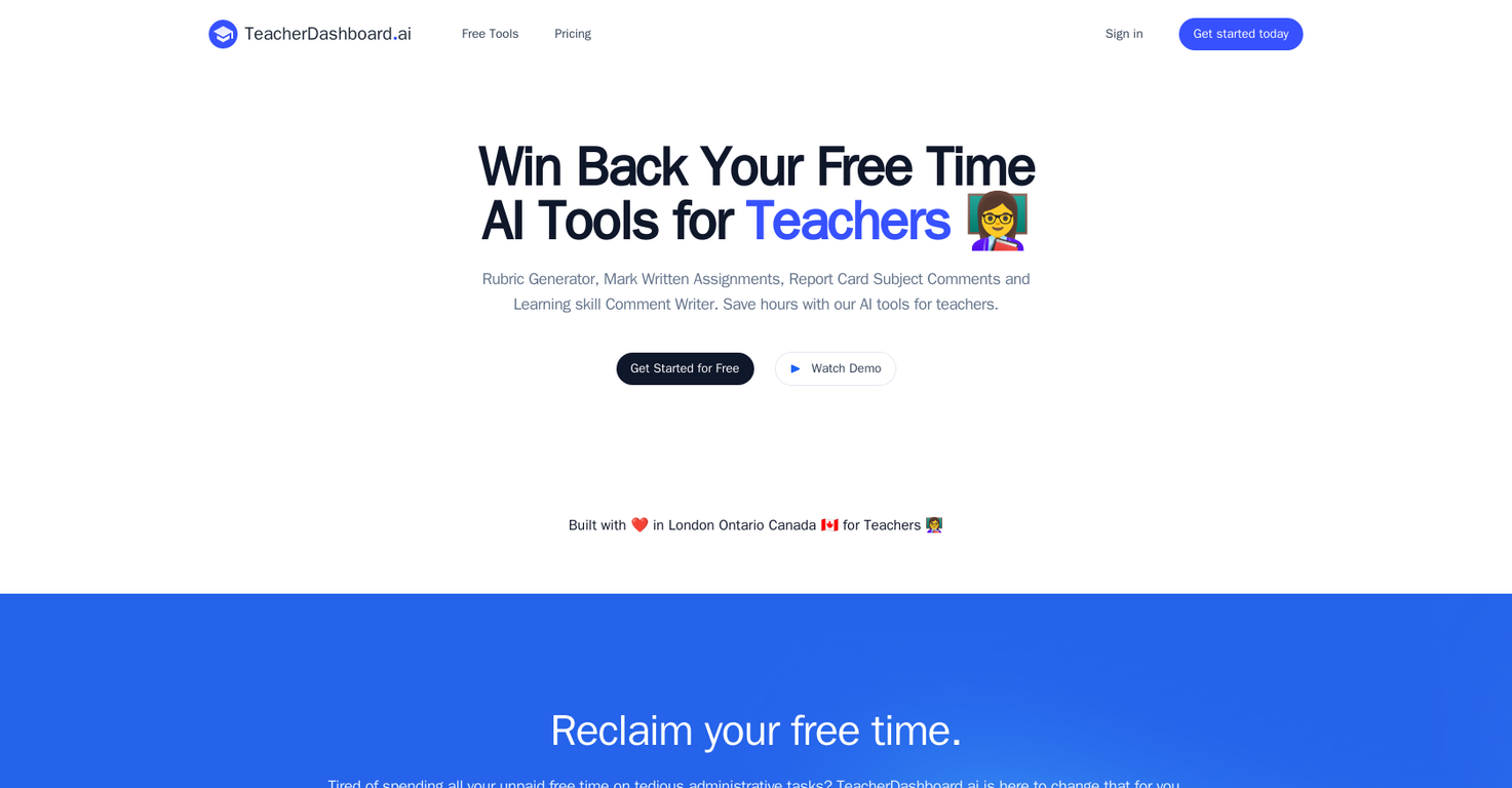 TeacherDashboard screenshot