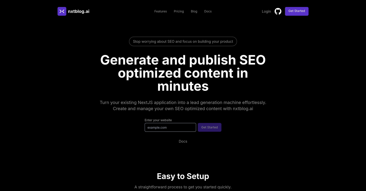 nxtblog.ai screenshot