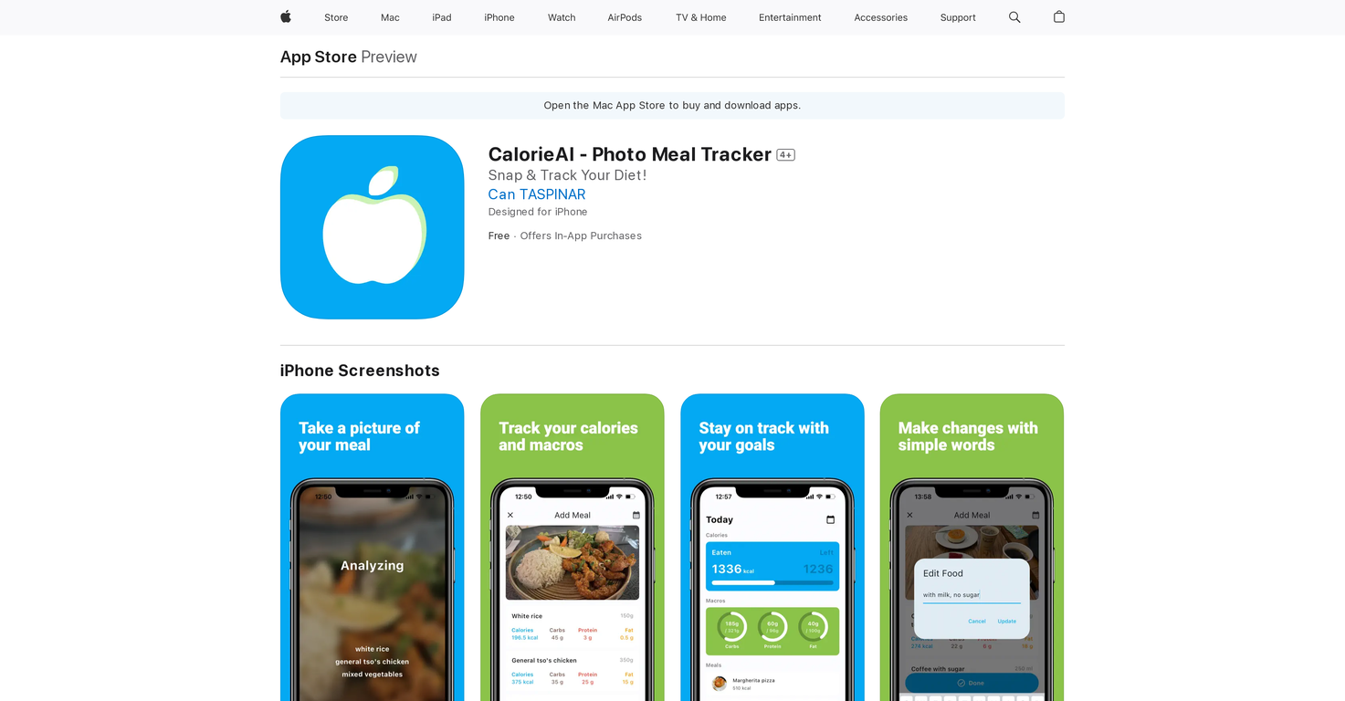 CalorieAI - Photo Meal Tracker screenshot