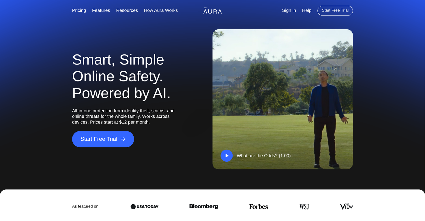 Aura.com screenshot