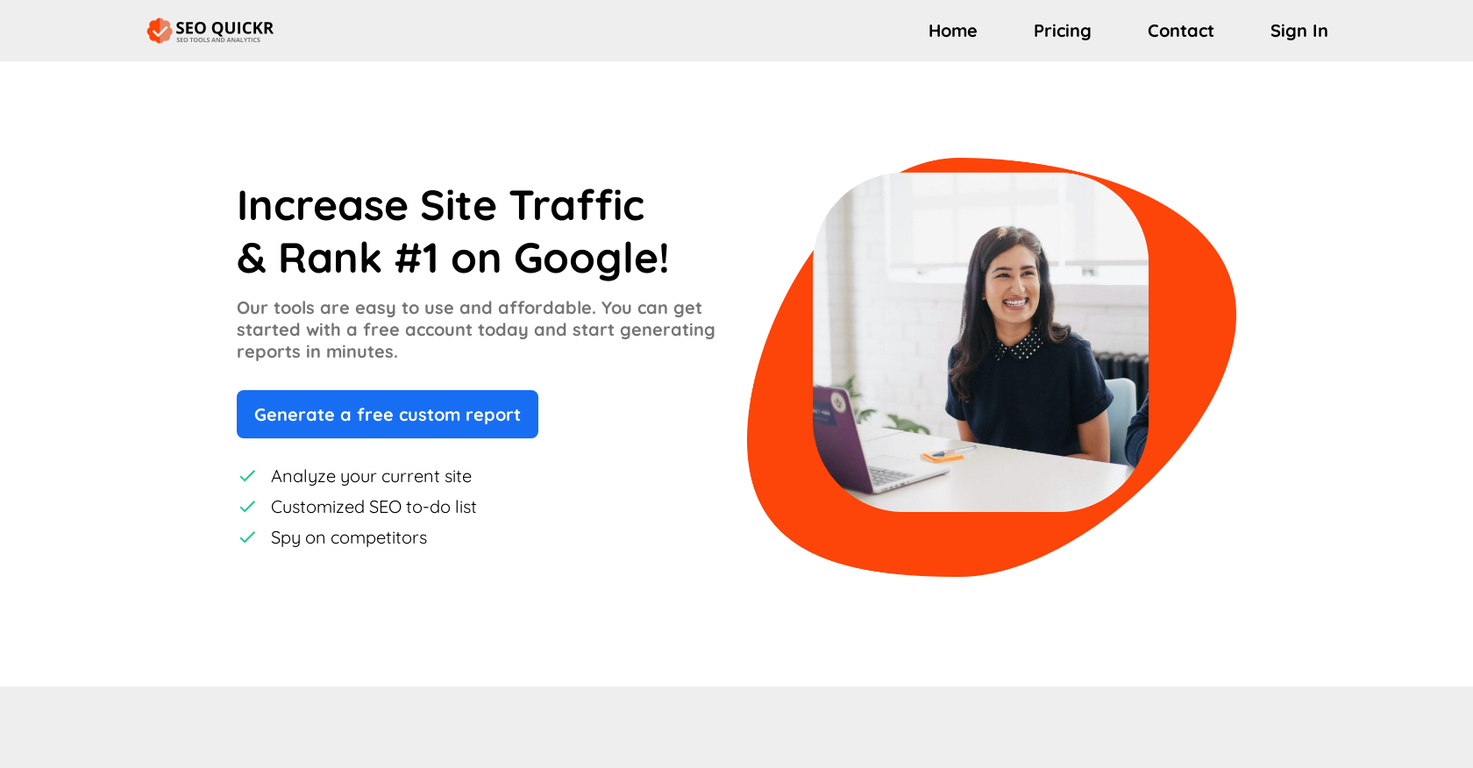 SEO Quickr screenshot