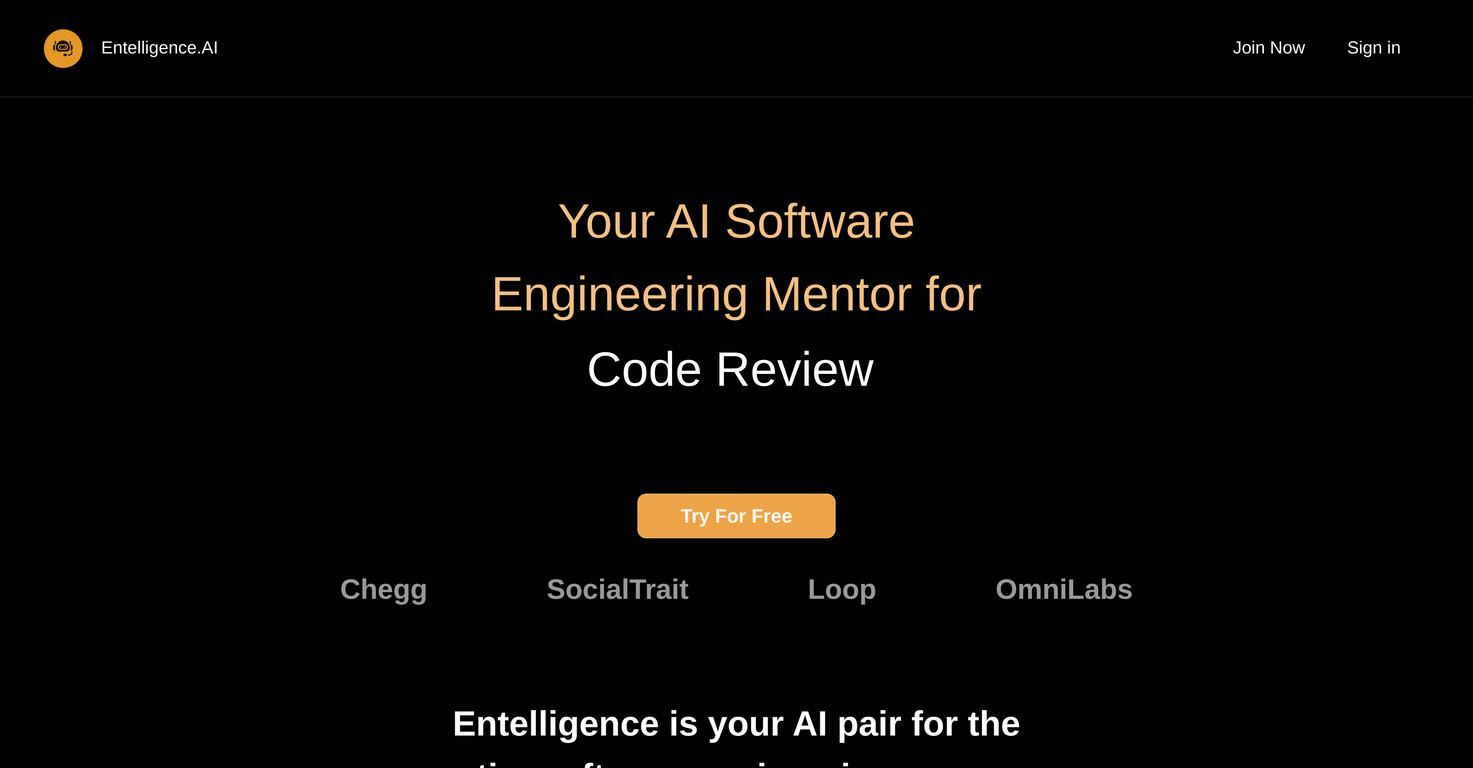 Entelligence screenshot