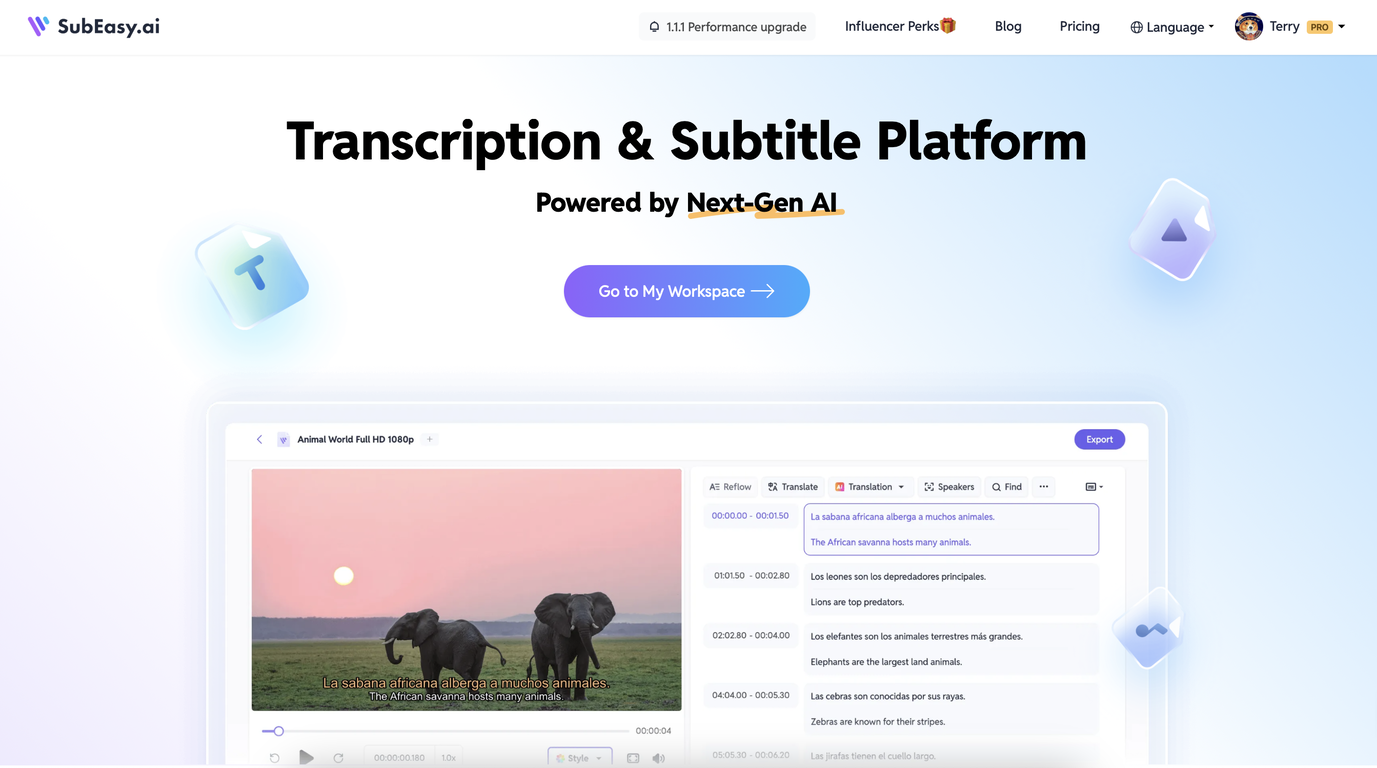 SubEasy.ai screenshot