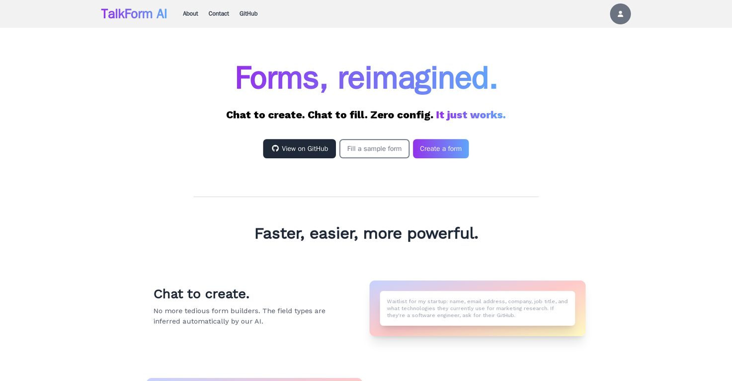 TalkForm.ai screenshot
