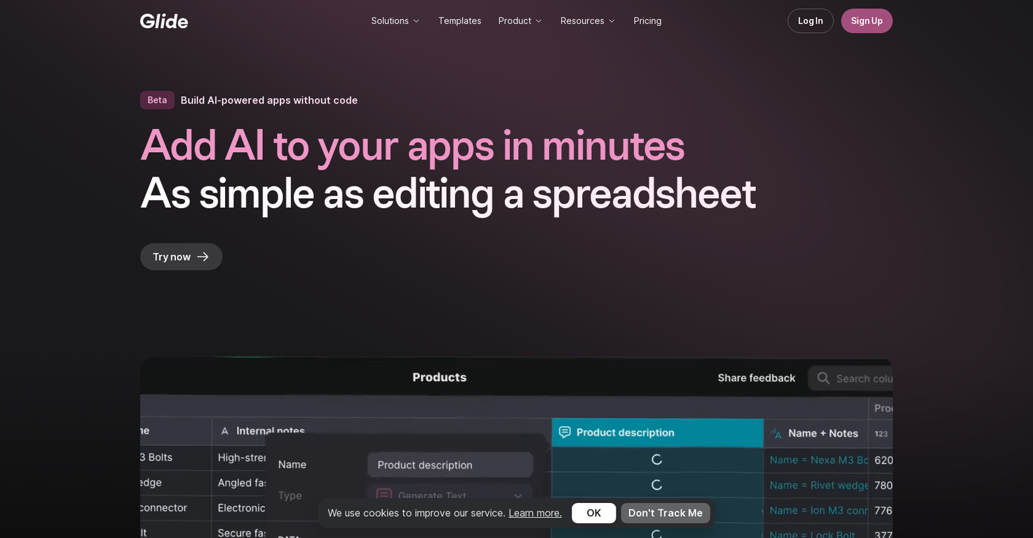 Glide Apps screenshot