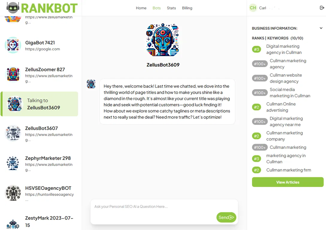 RankBot | AI Linkbuilding Agent screenshot