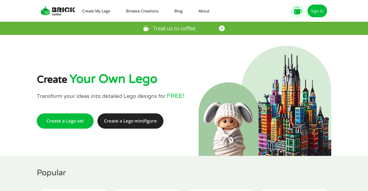 BrickCenter screenshot