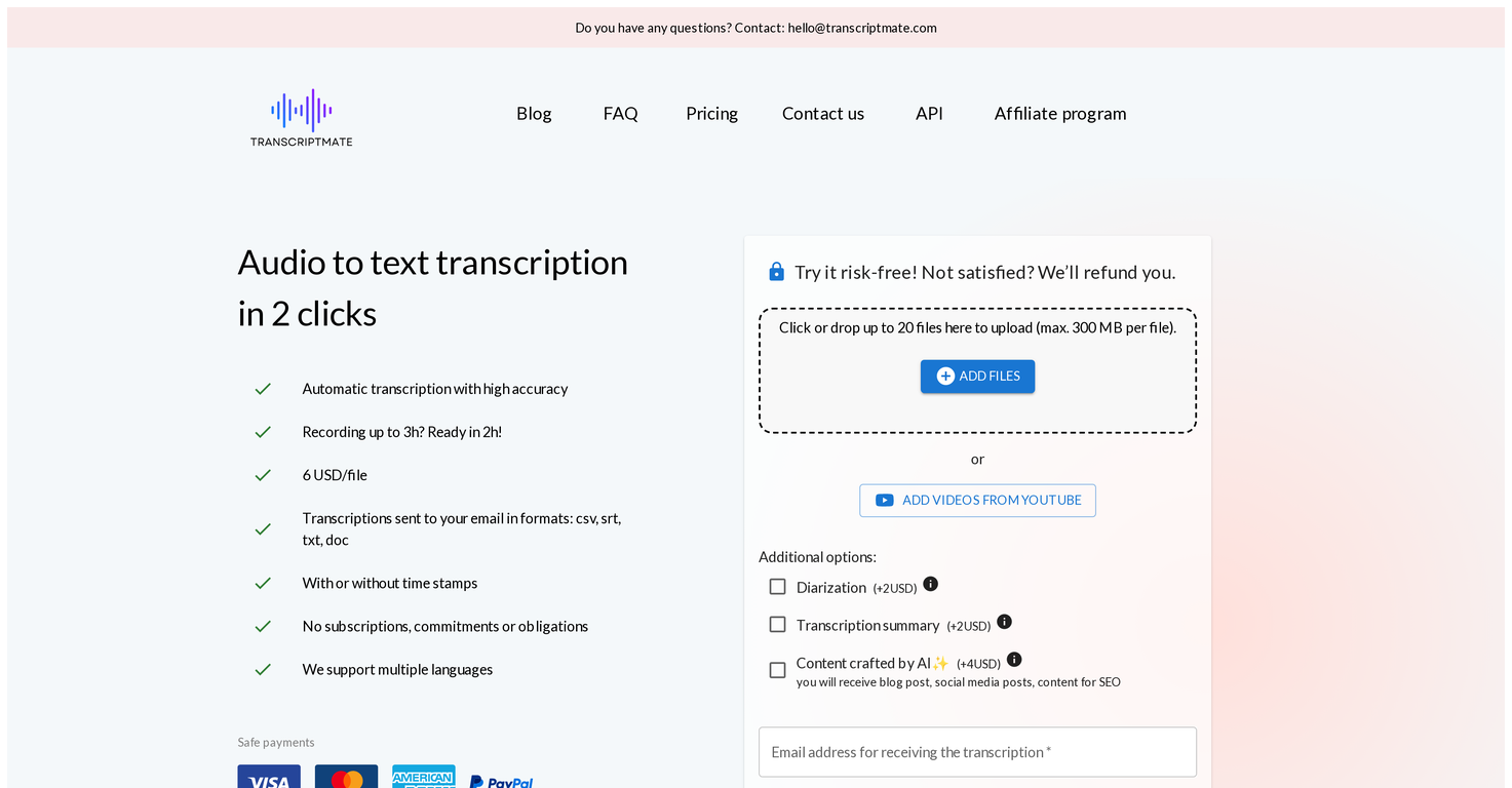 Transcriptmate screenshot