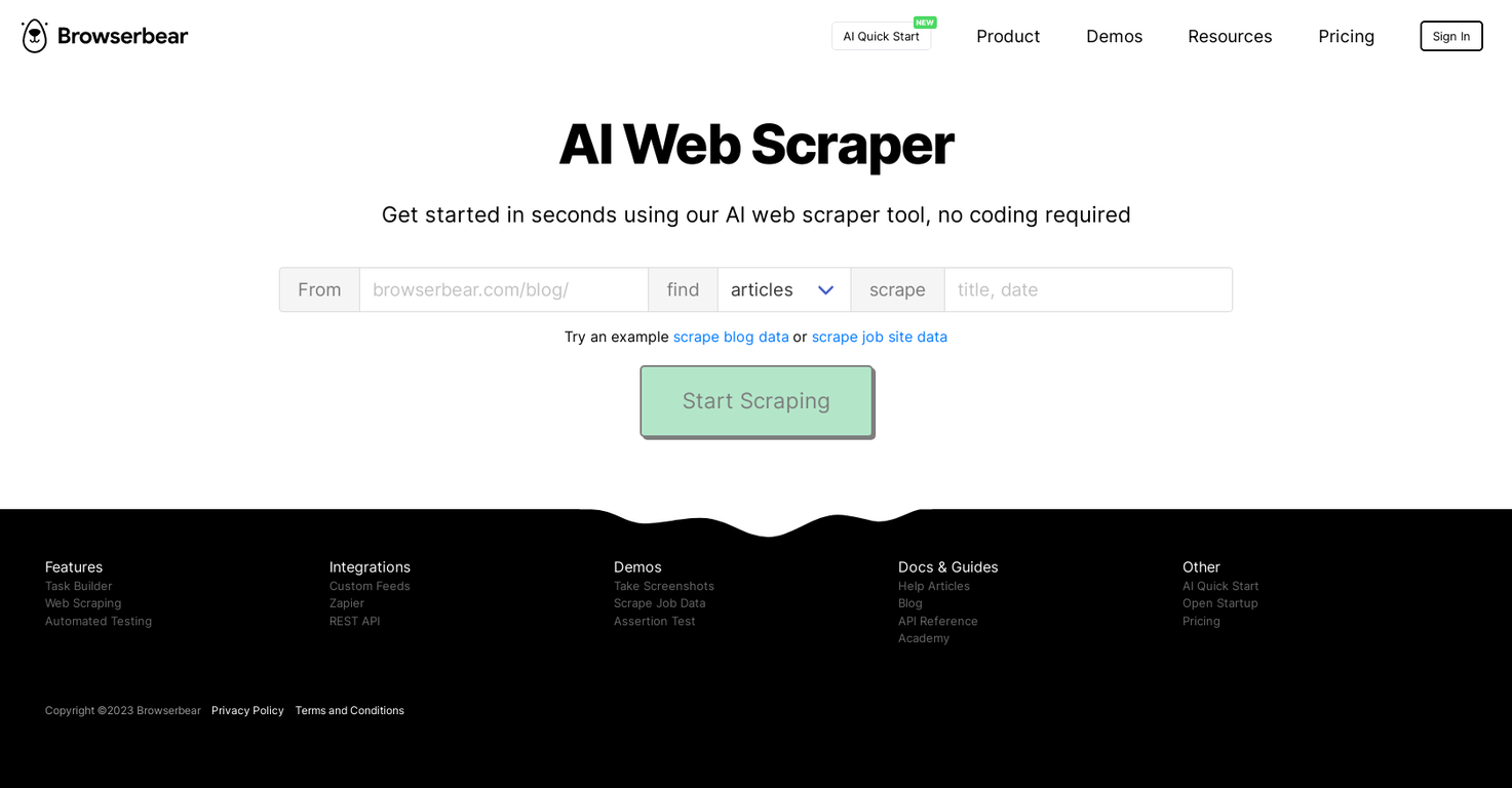Browserbear screenshot