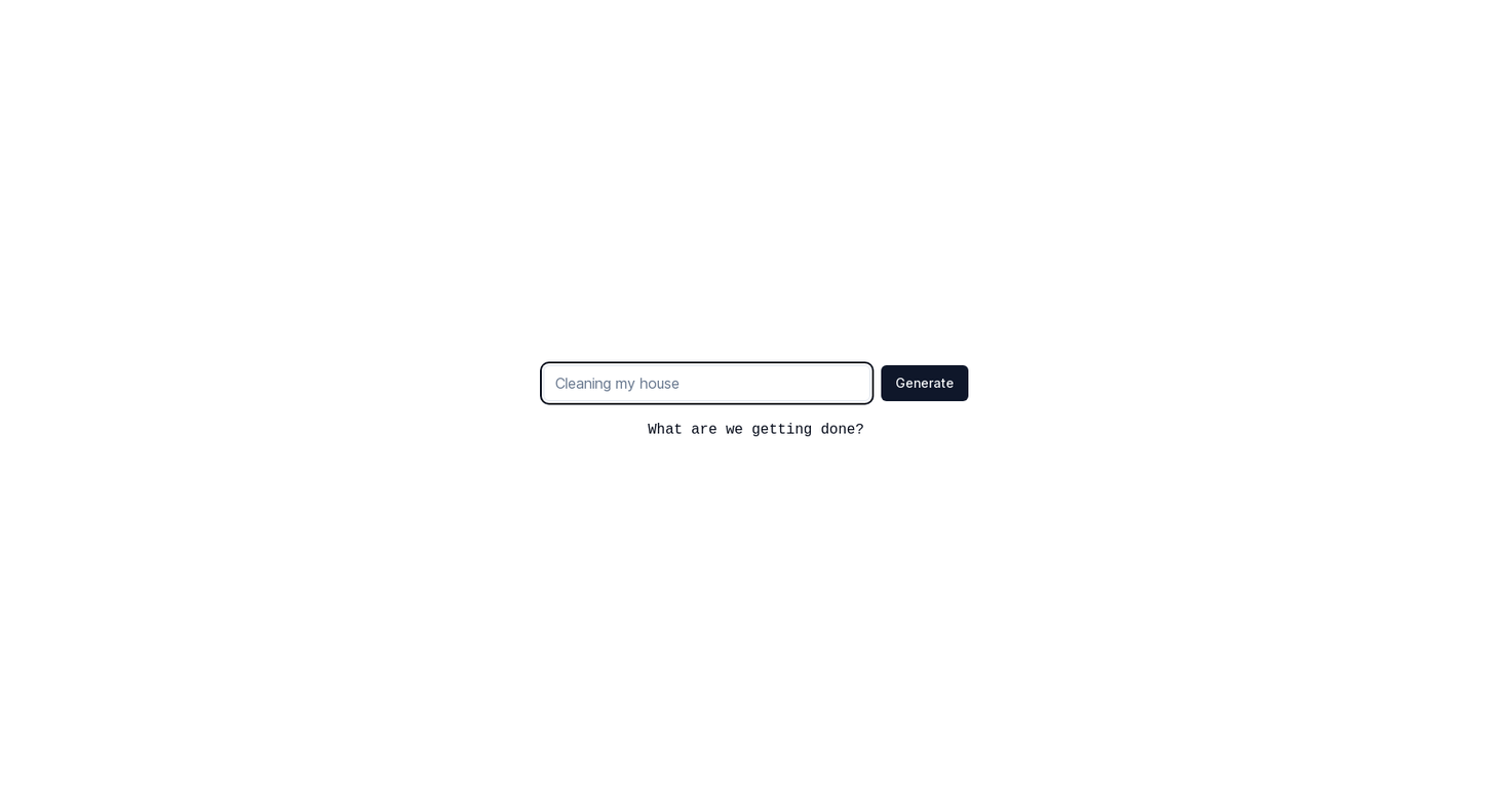 Checklist Generator screenshot