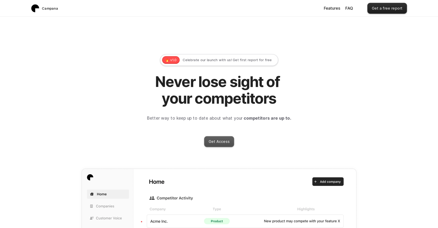 Campana screenshot