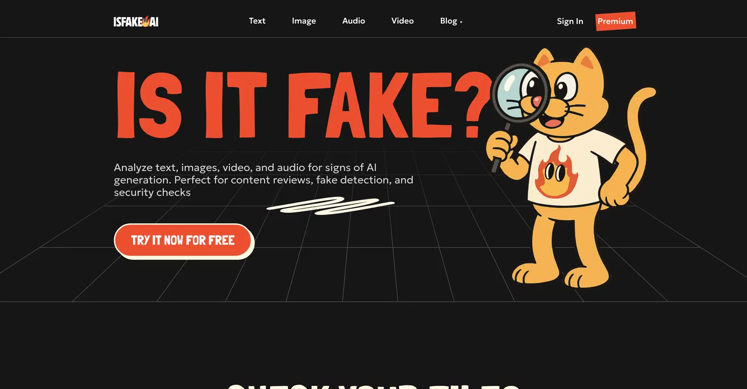 isFake.ai screenshot