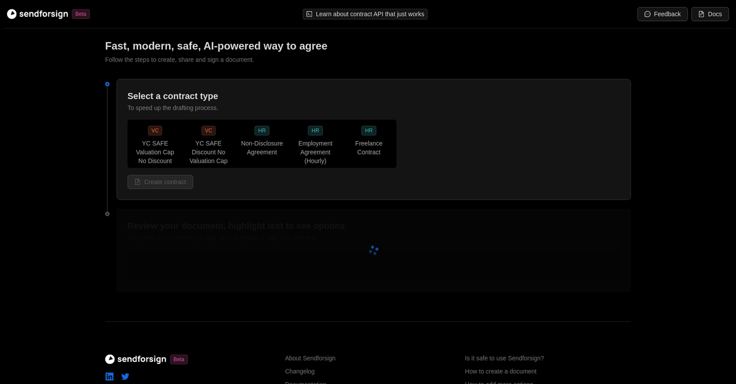 Sendforsign screenshot
