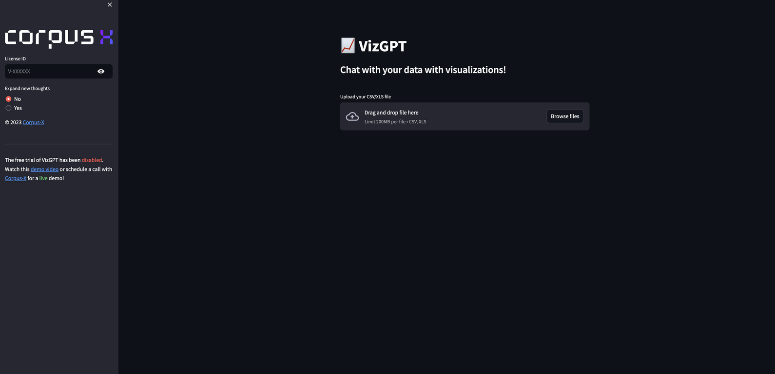 VizGPT by CorpusX screenshot