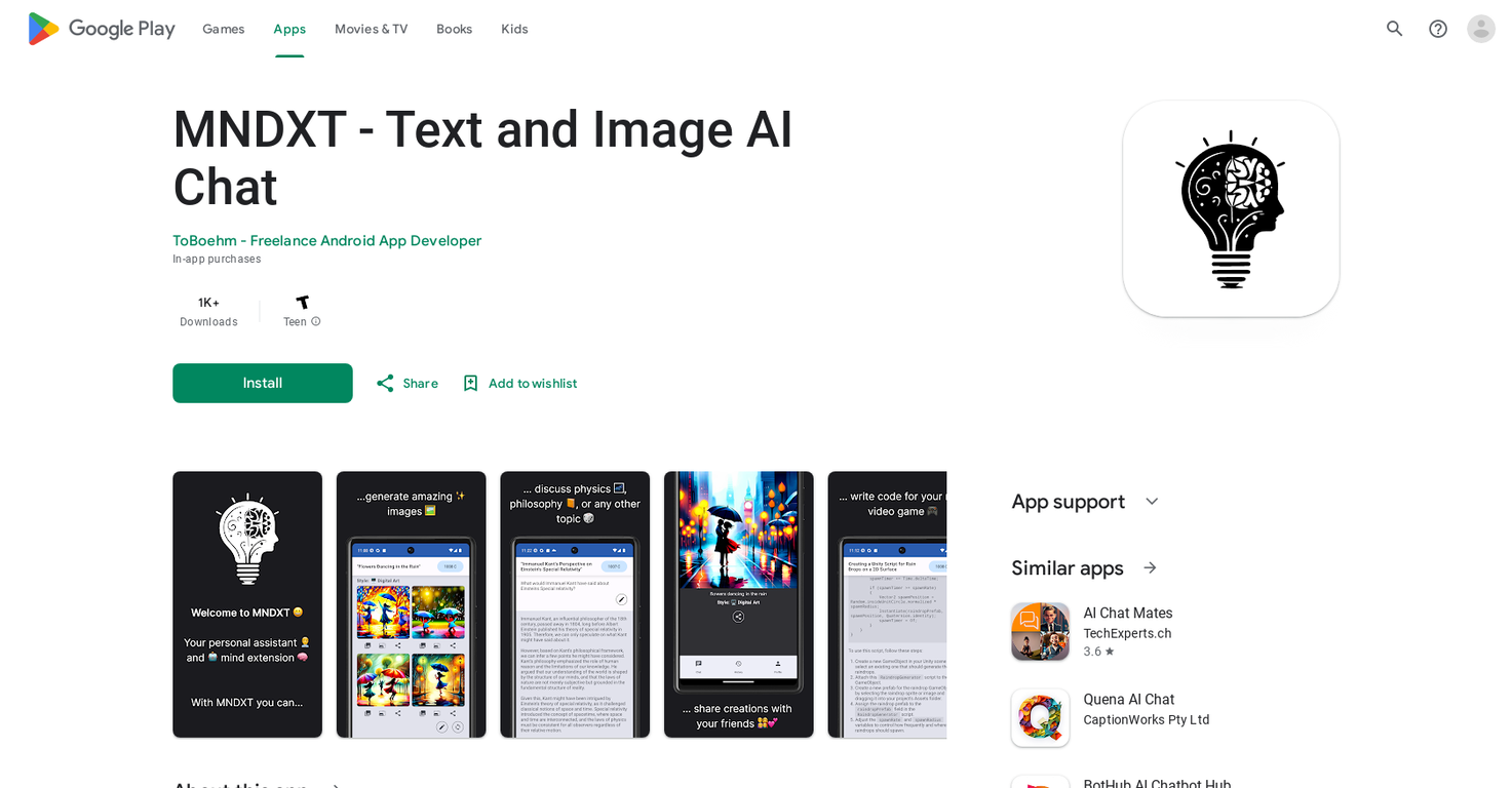 MNDXT screenshot