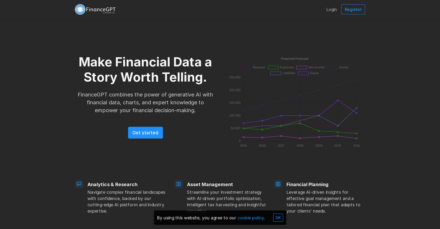 FinanceGPT screenshot
