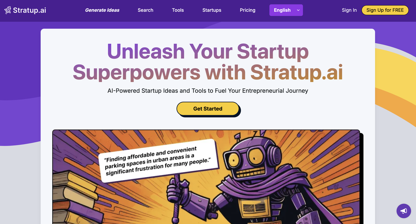 Stratup.ai screenshot