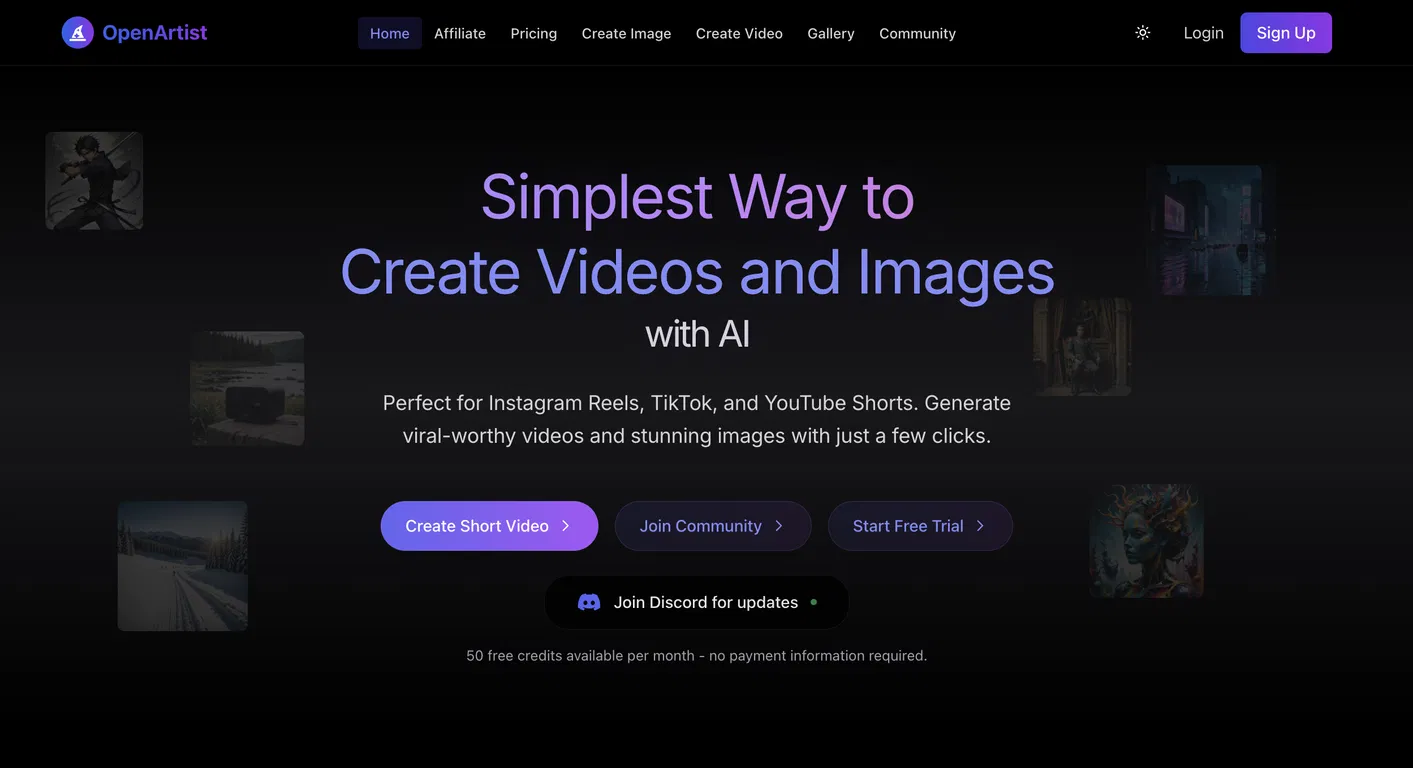 OpenArtist screenshot