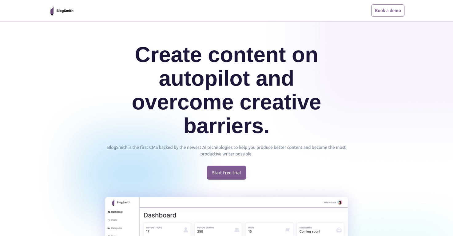 BlogSmith screenshot