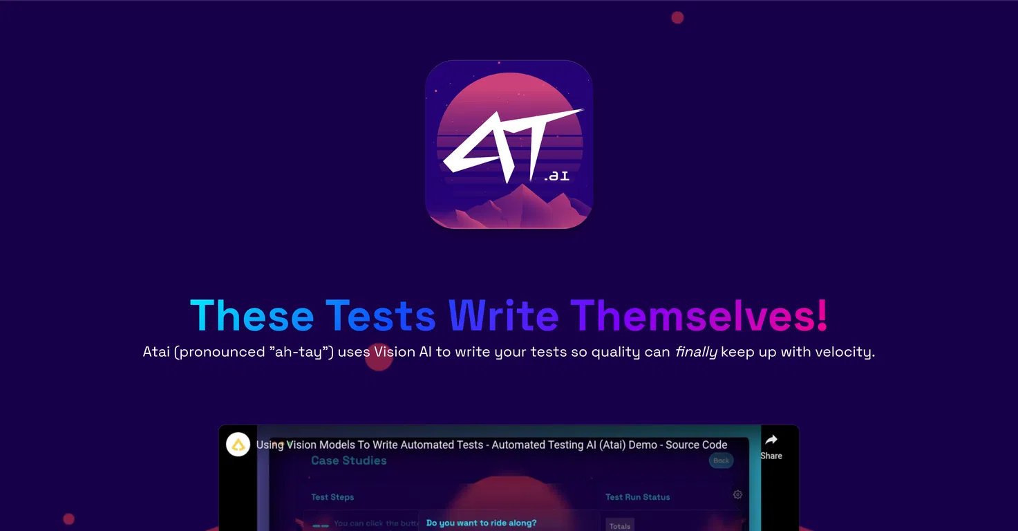 Atai - Automated Testing AI screenshot