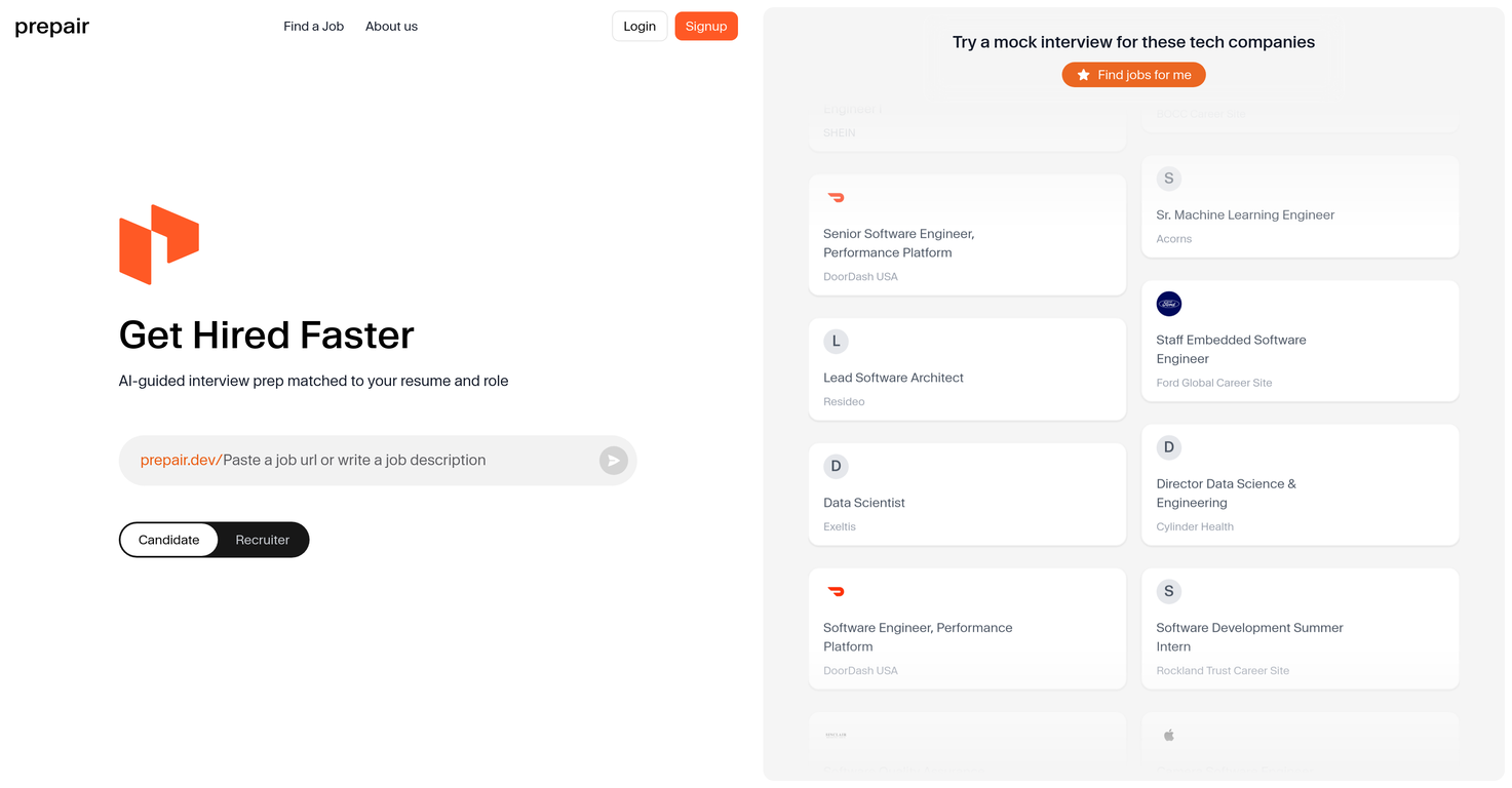 Prepair.dev screenshot