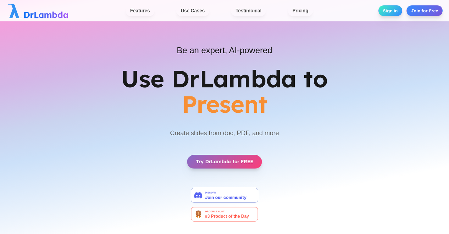 DrLambda screenshot
