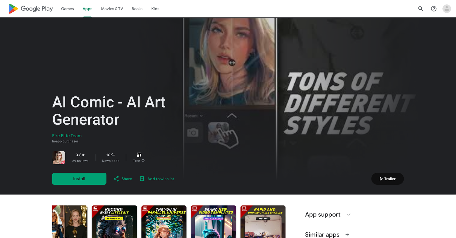 AI Comic - AI Art Generator screenshot
