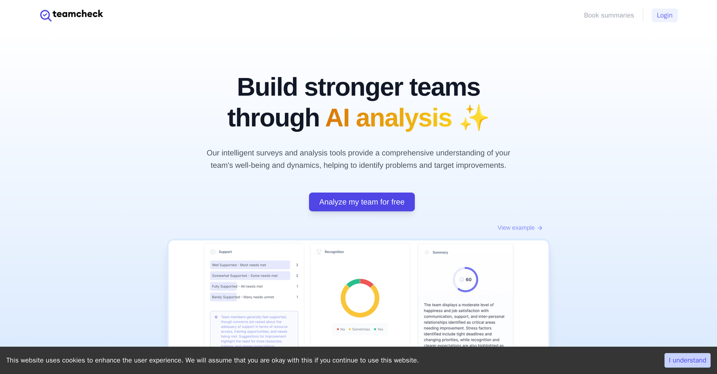 TeamCheck screenshot