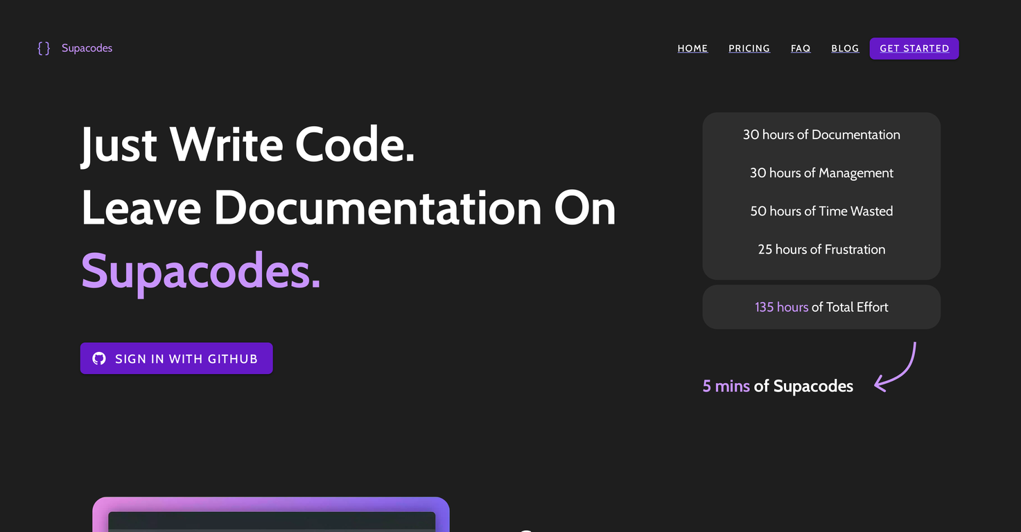 Supacodes screenshot