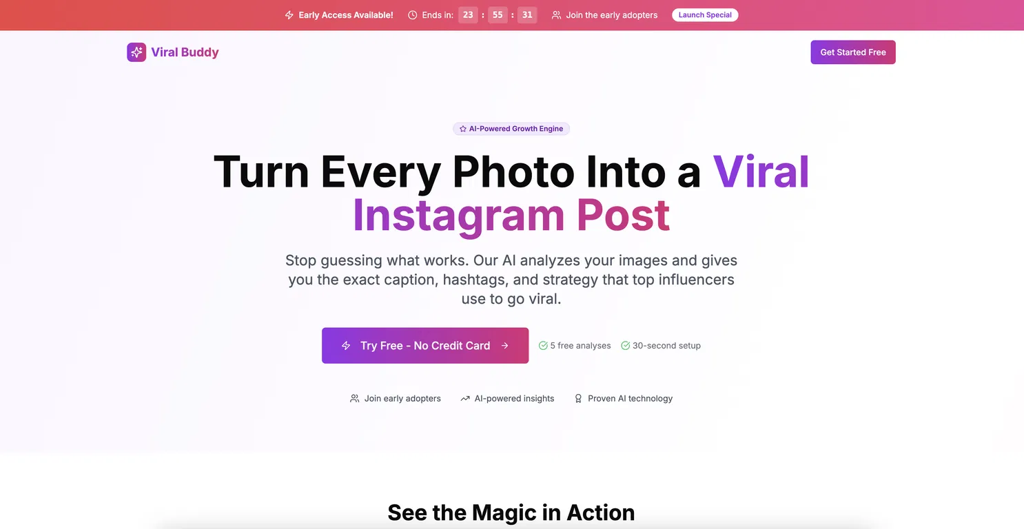ViralBuddy.app screenshot