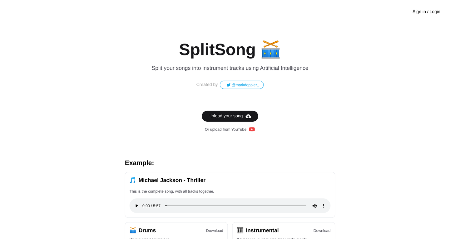 SplitSong screenshot