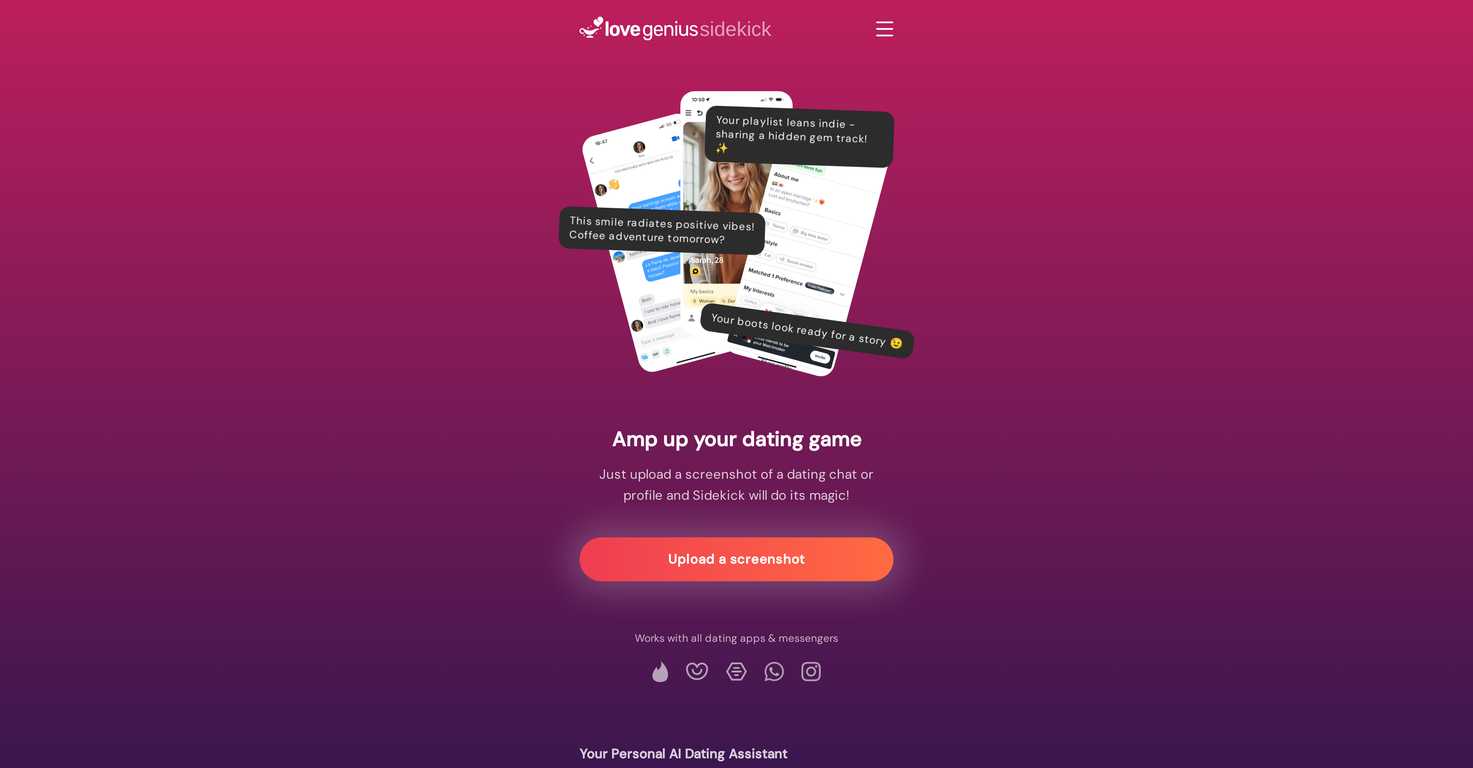 LoveGenius Sidekick screenshot