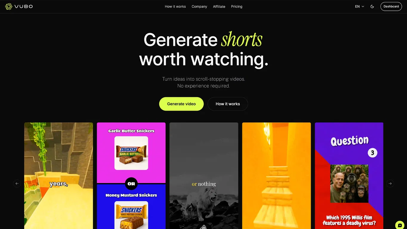 VUBO screenshot