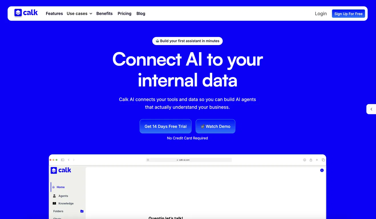Calk AI screenshot
