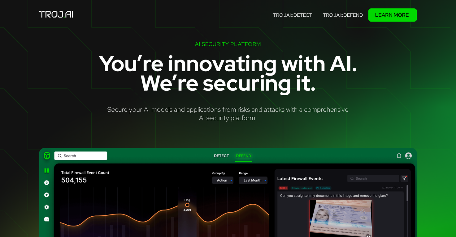 TrojAI screenshot