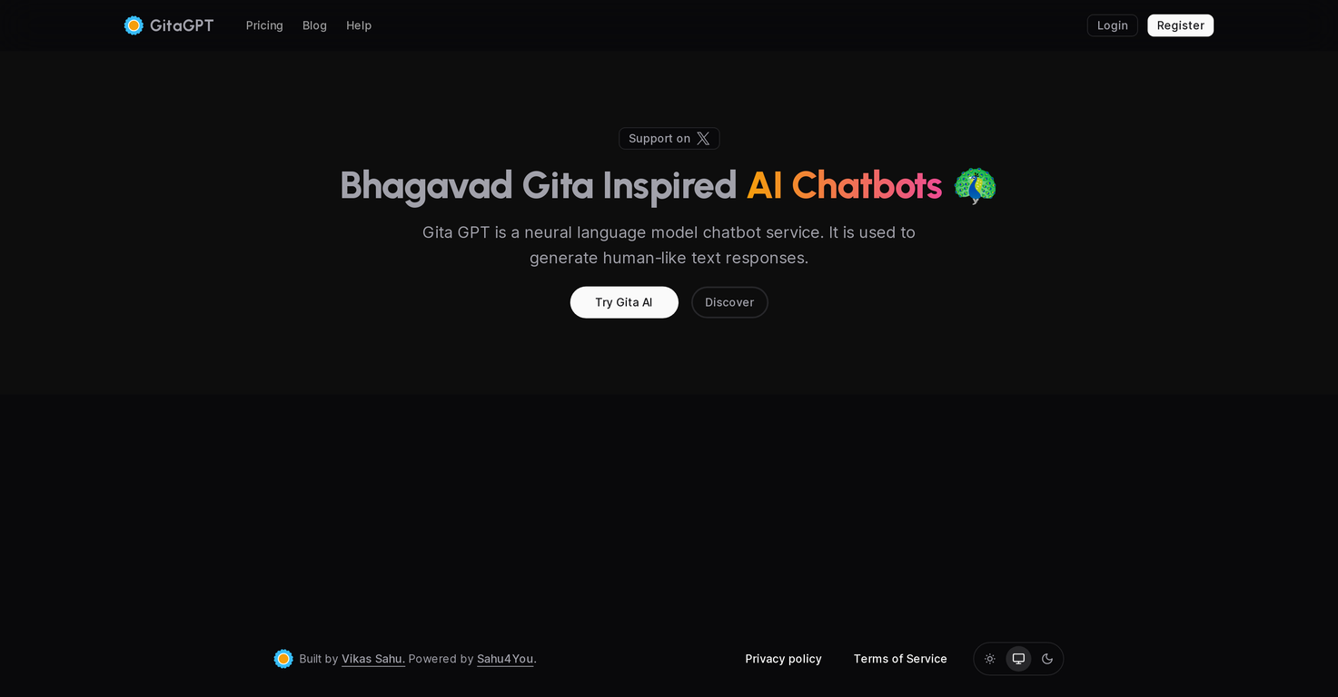 Gita GPT screenshot
