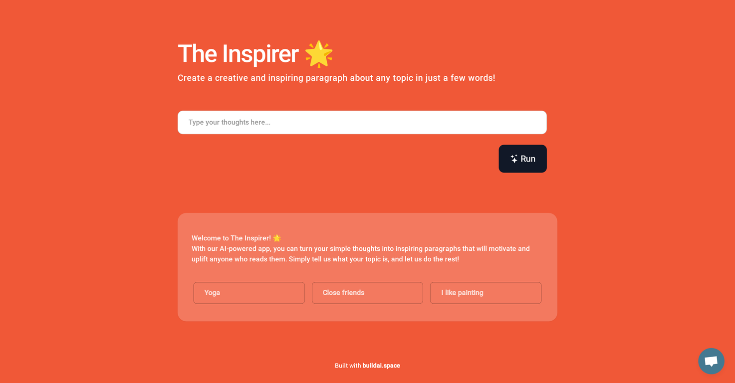 The Inspirer screenshot