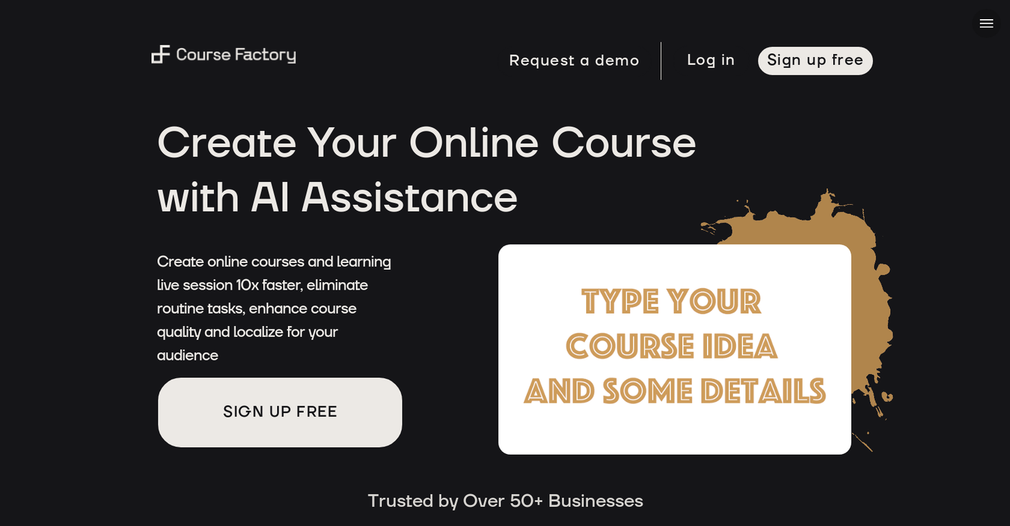 CourseFactory screenshot