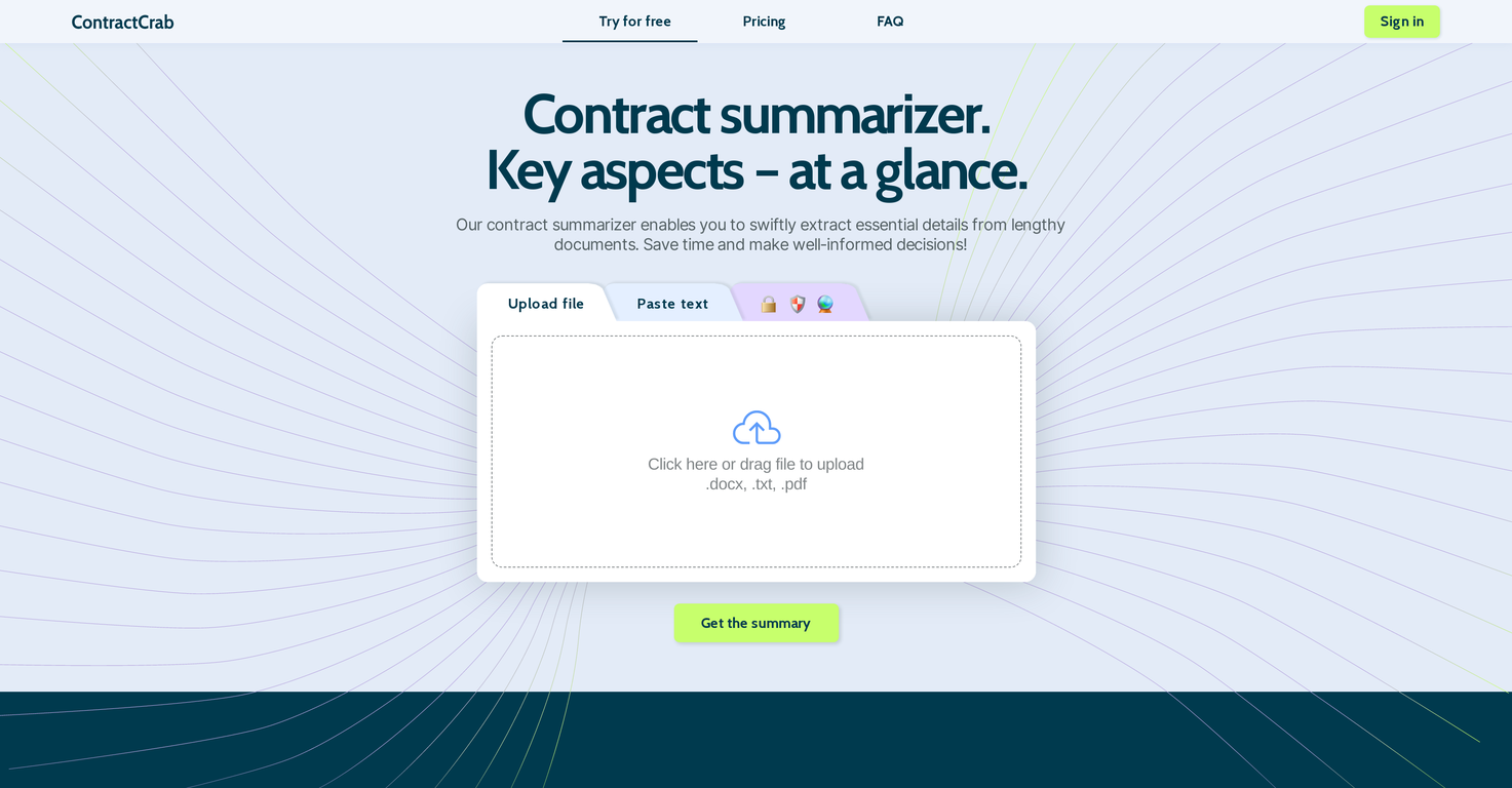 ContractCrab screenshot