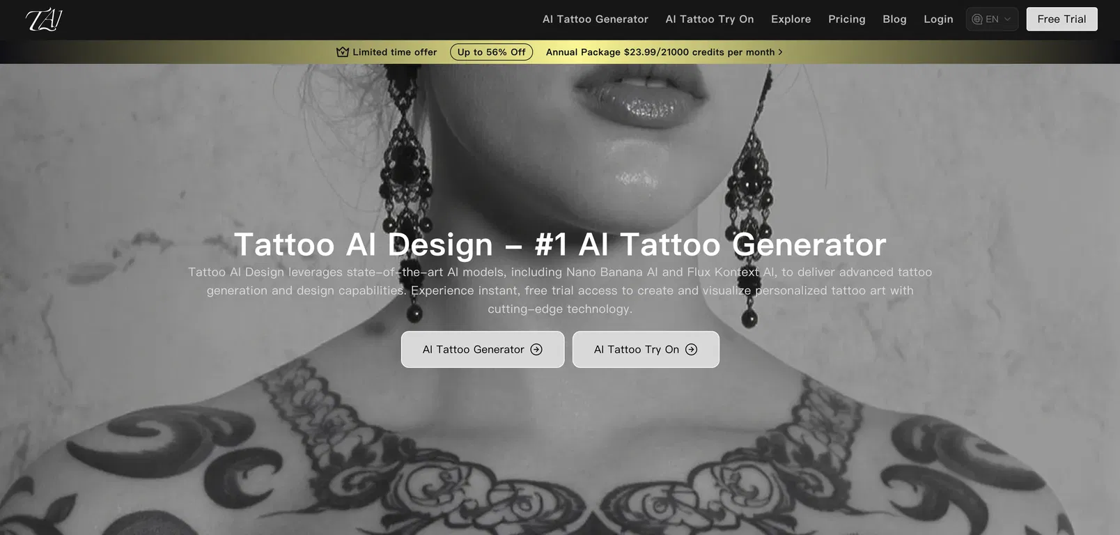 Tattoo AI Design | Try On screenshot
