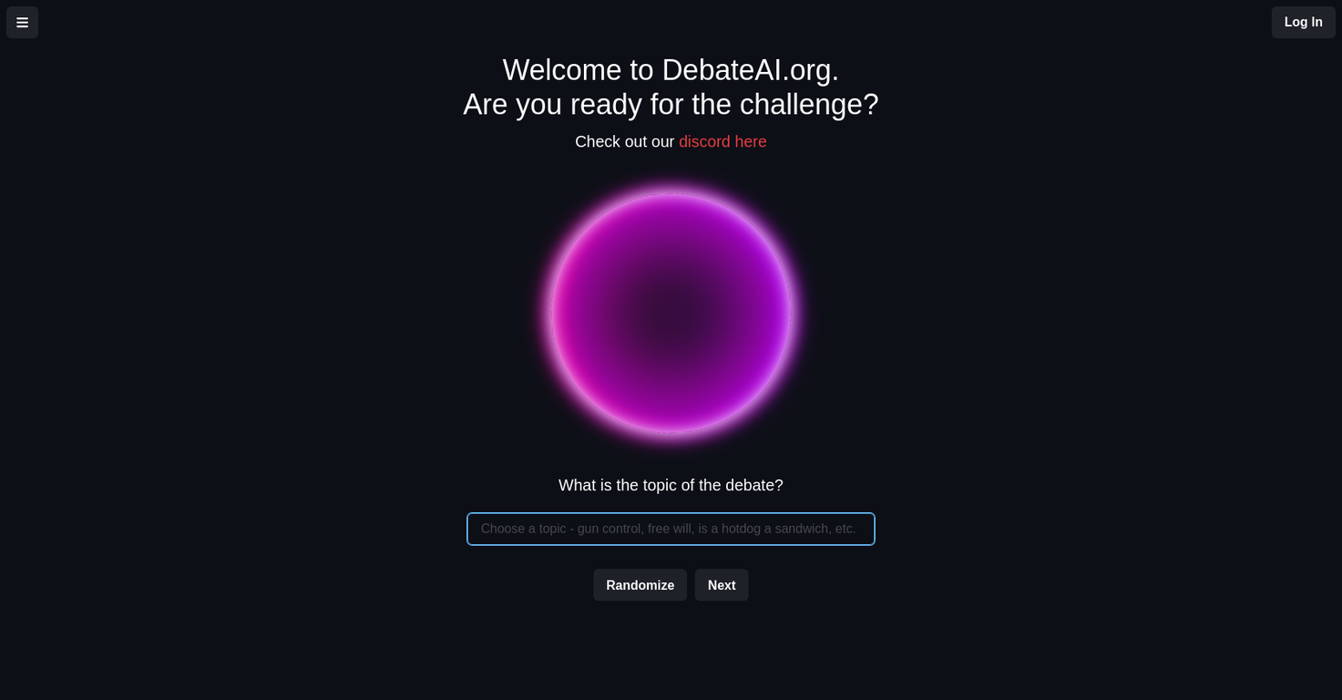 DebateAI screenshot