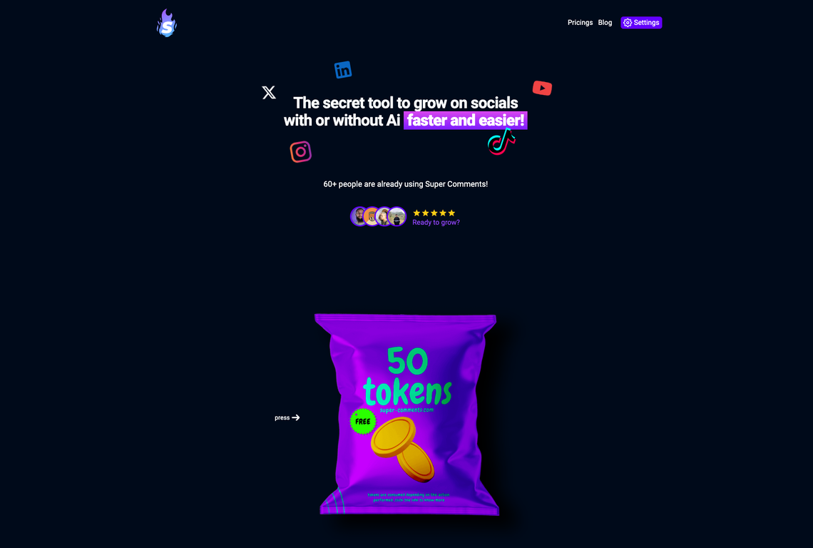 Super Comments AI screenshot