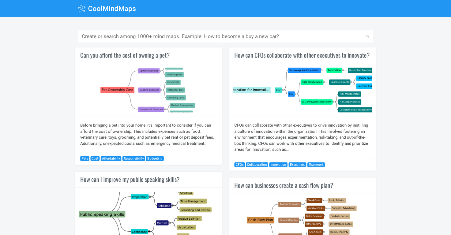 Coolmindmaps screenshot
