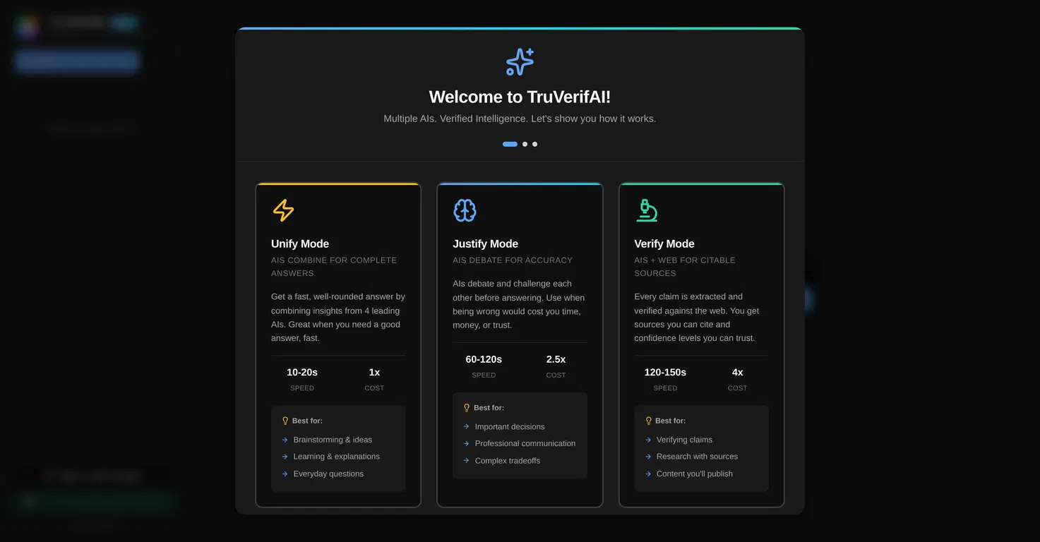 TruVerifAI screenshot