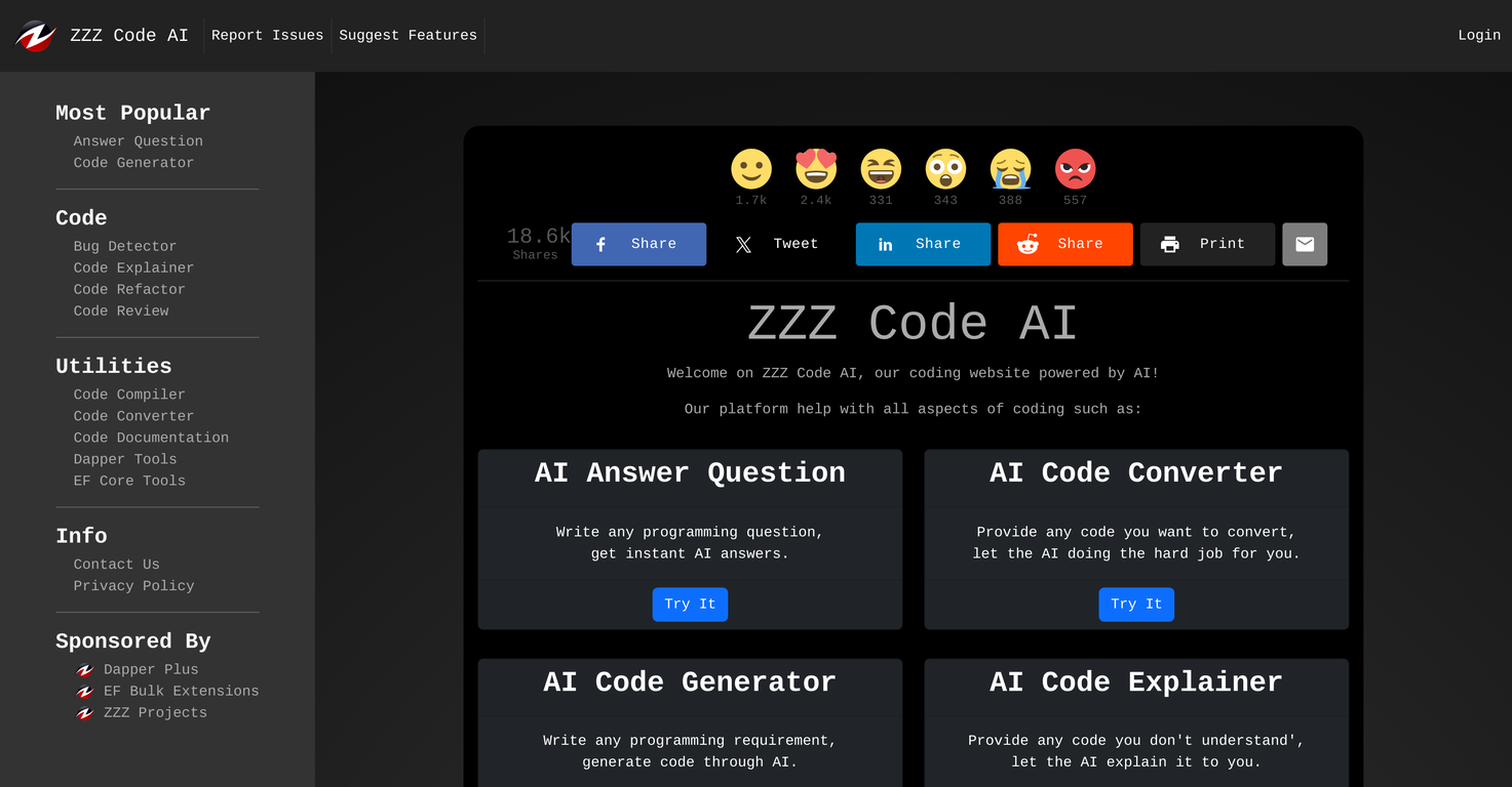 Zzzcode screenshot