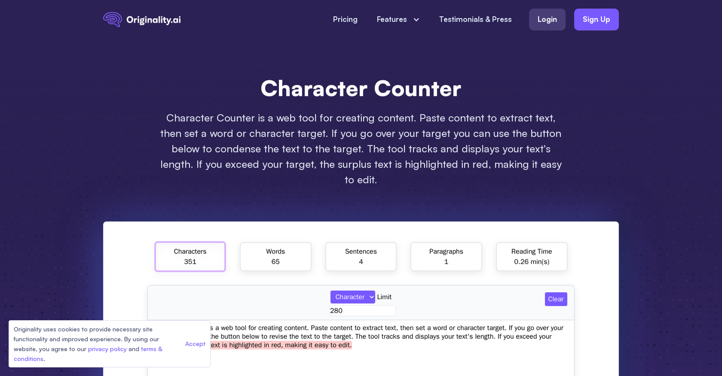 Character Counter screenshot