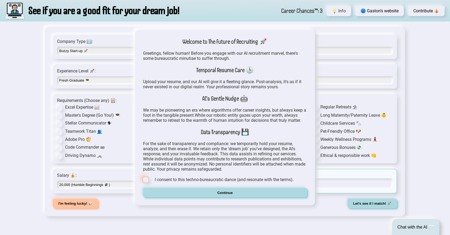 Robot Rejection screenshot